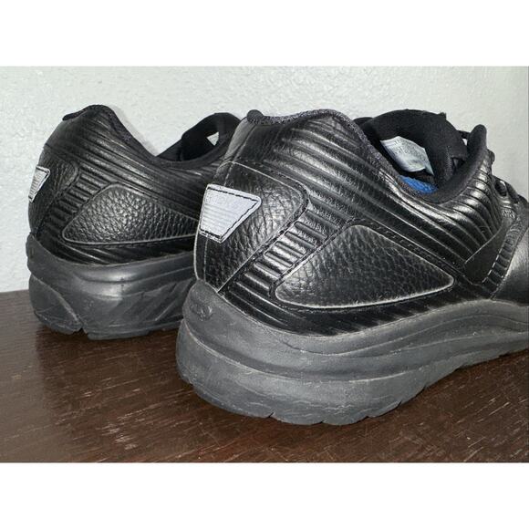 Brooks Shoes Mens Size 11.5 2E Addiction Walker 2 Walking Sneaker Black Leather main image 7